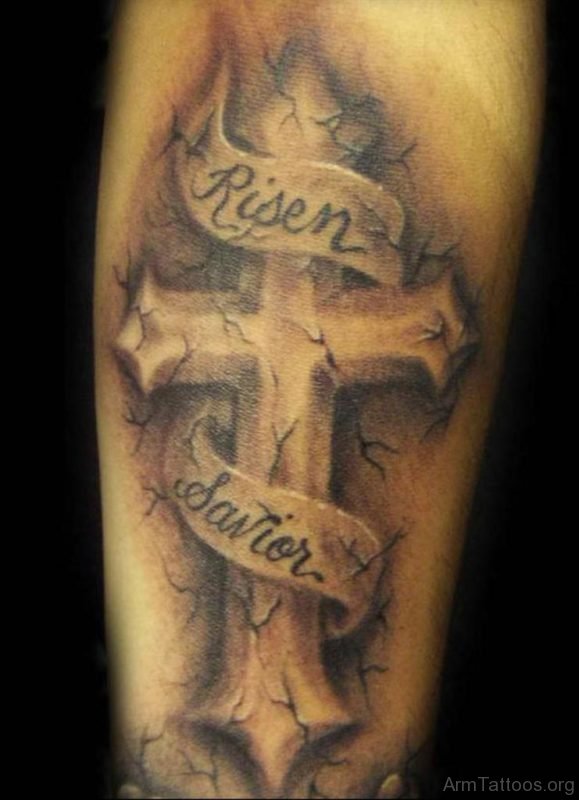 Fancy Cross Tattoo 