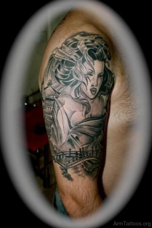 Fancy Geisha Tattoo 