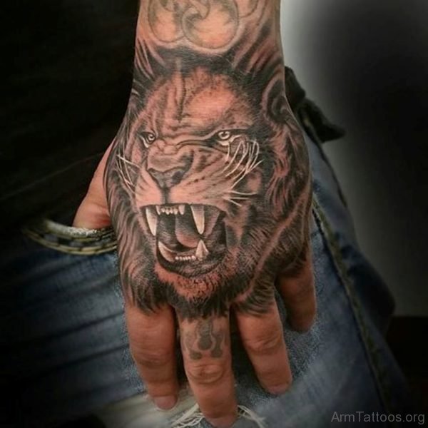 Fancy Lion Tattoo Design