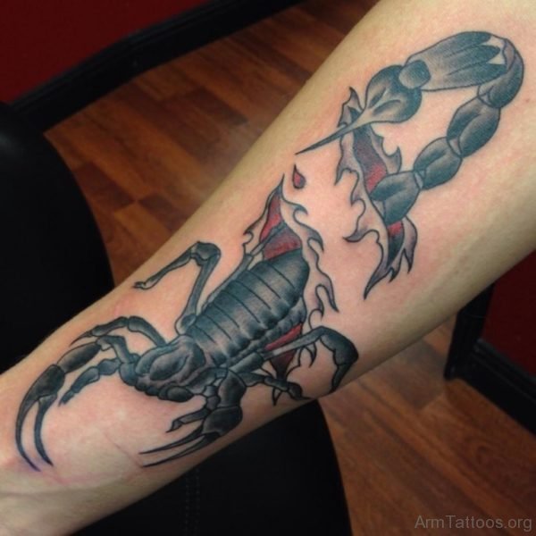 Fancy Scorpion Tattoo