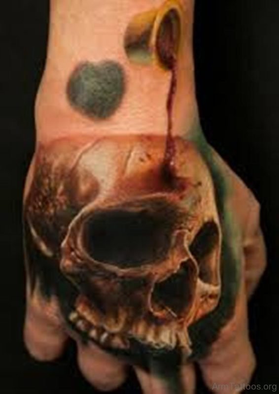 93 Graceful Skull Tattoos On Arm