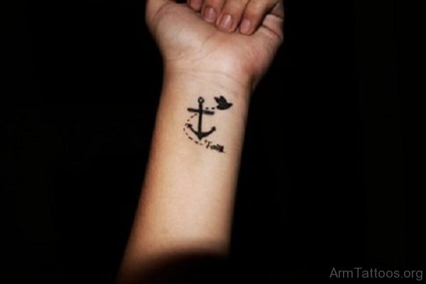 Fantastic Anchor Tattoo On Wrist 