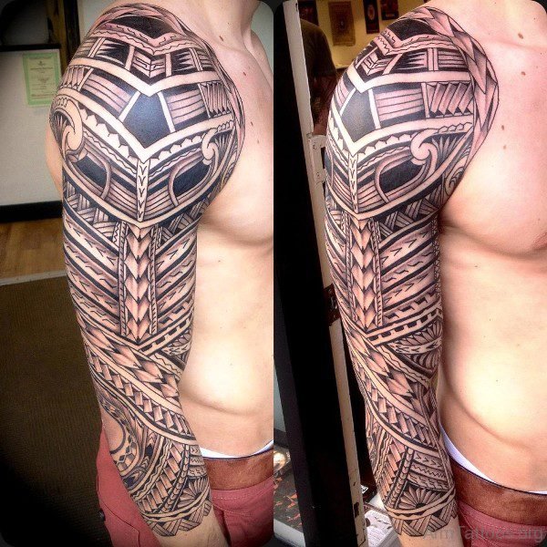 Fantastic Black Tribal Tattoo