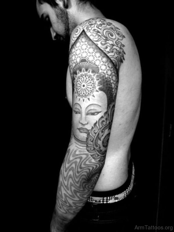 Fantastic Buddha Tattoo Full Sleeve 