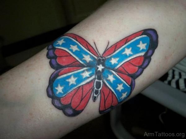 Fantastic Butterfly Tattoo On Arm