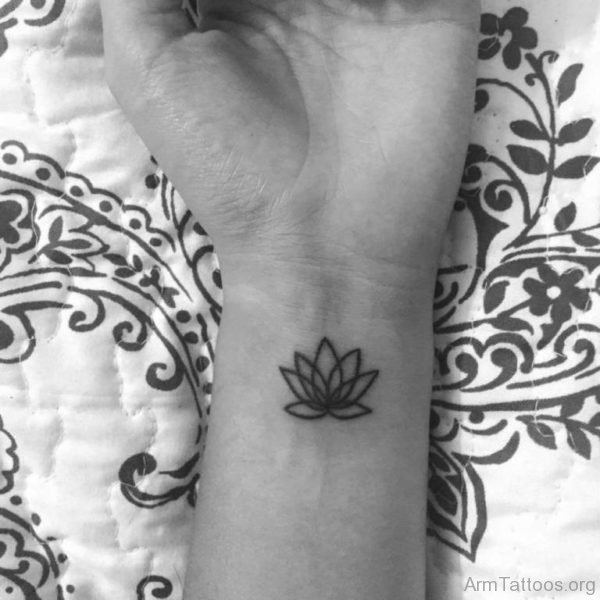 Fantastic Lotus Flower Tattoo On Arm 