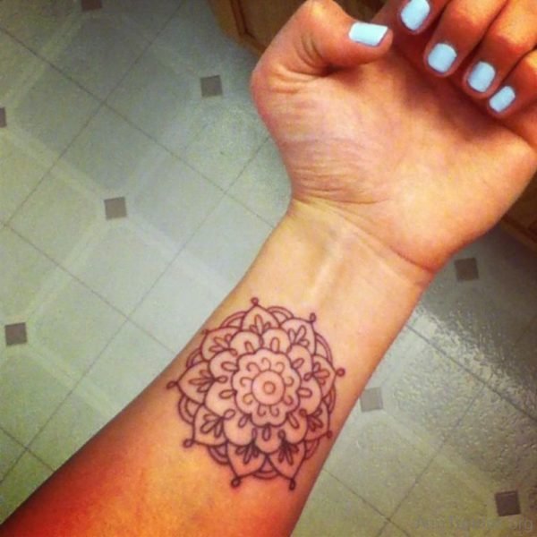 Fantastic Lotus Tattoo On Arm 
