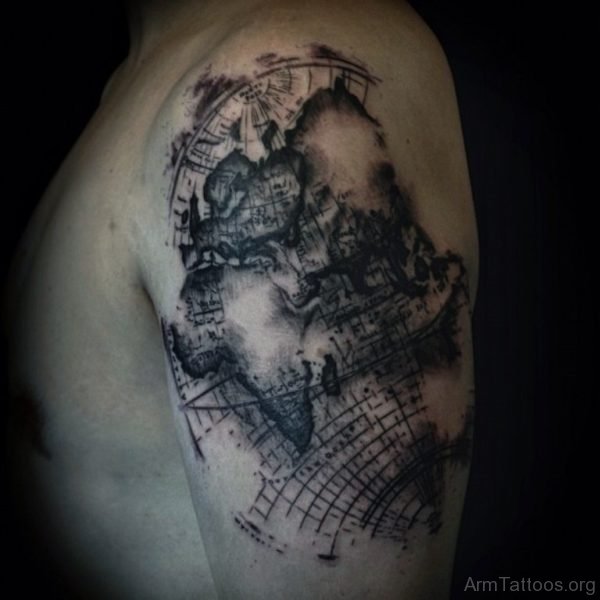 Fantastic Map Tattoo