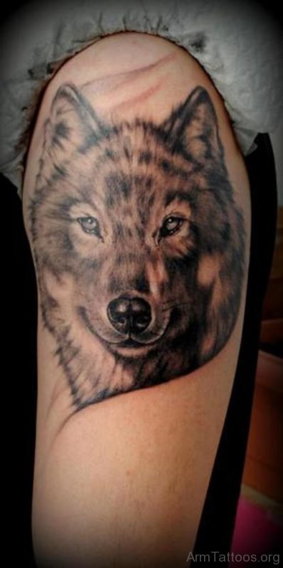 Fantastic Wolf Tattoo Design