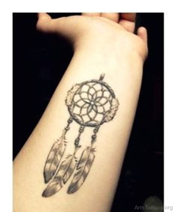 Fantatsic Dreamcatcher Tattoo On Wrist