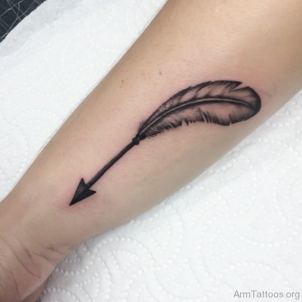 Feather Arrow Tattoo