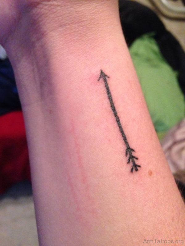 Fine Arrow Tattoo