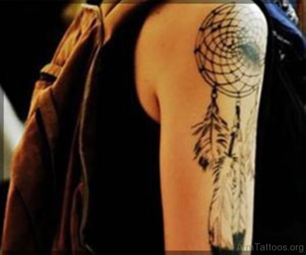 Fine Dreamcatcher Tattoo