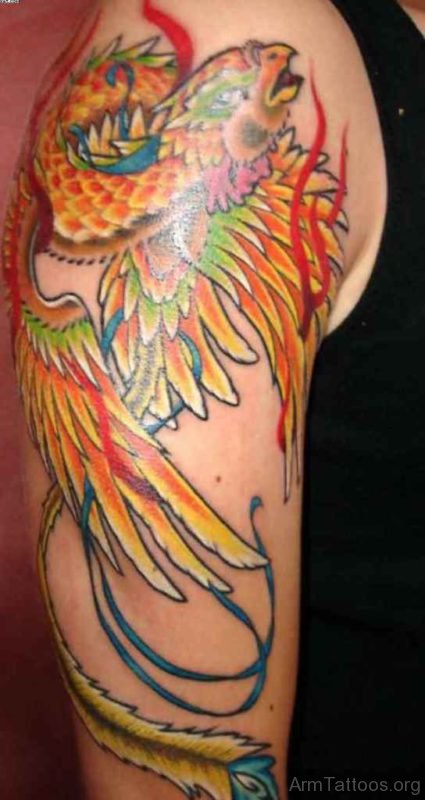 Fire Bird Phoenix Tattoo