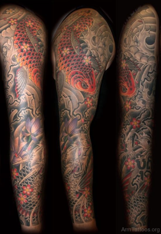 Fish And Dragon Tattoo
