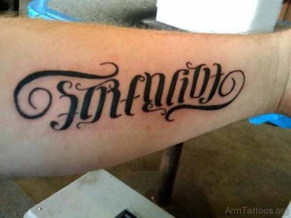 Forever Ambigram Tattoo For Men