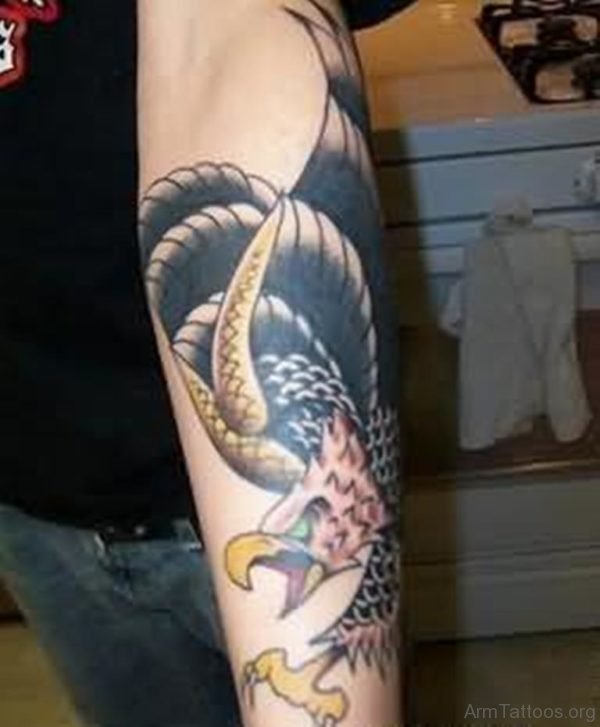 Funky Eagle Tattoo