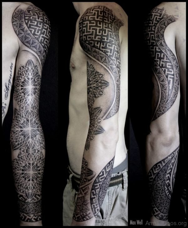 Funky Mandala Tattoo Design