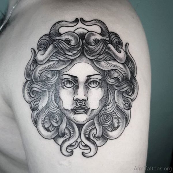 Funky Medusa Tattoo