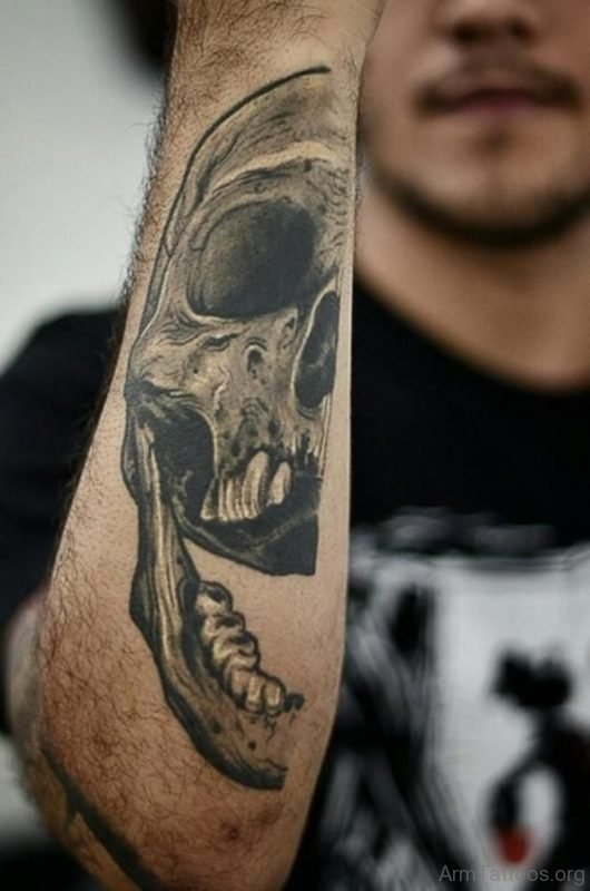 Funky Skull Tattoo 