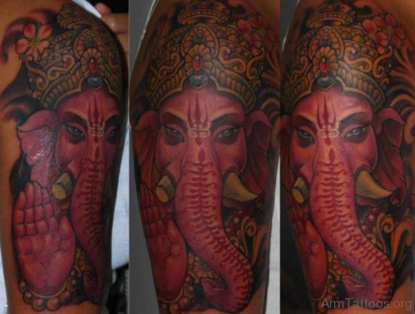 Ganesha Face Tattoo Design