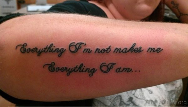 Graceful Wording Tattoo