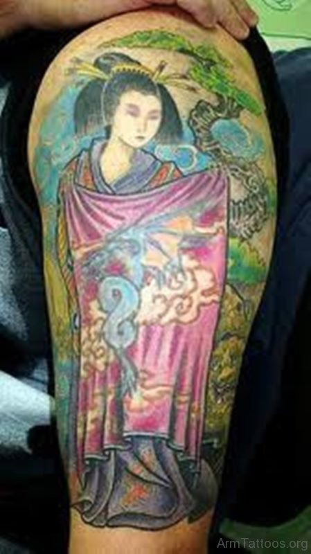 Geisha Tattoos Design