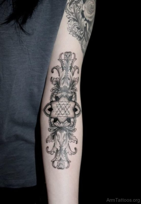 Geometric Tattoo On Arm