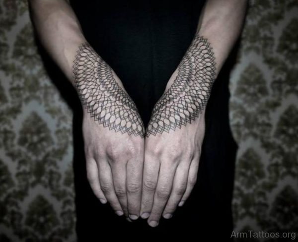 Geometric Tattoo On HAnd