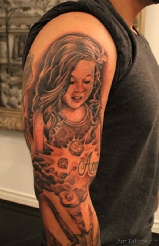 Girl Portrait Tattoo