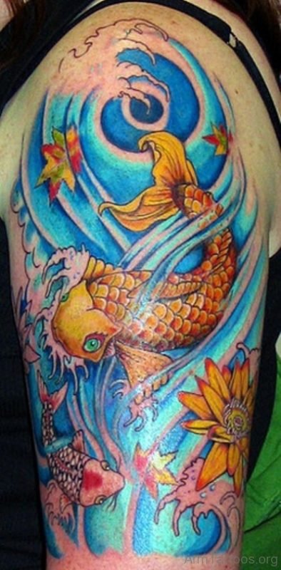 Girly Koi Fish Tattoo 
