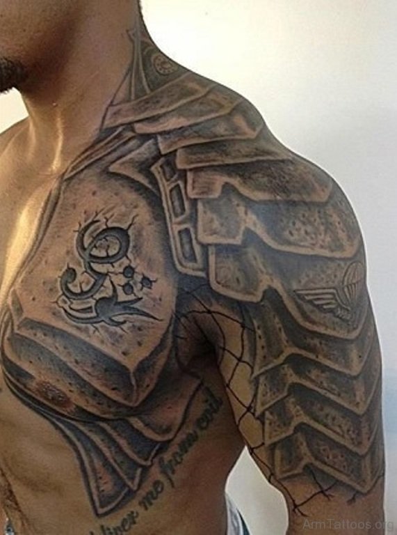 55 Appealing Armor Tattoos On Arm