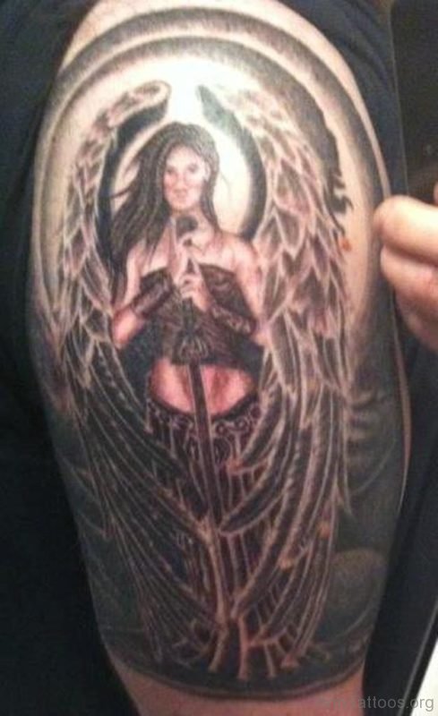 Good Guardian Angel Tattoo