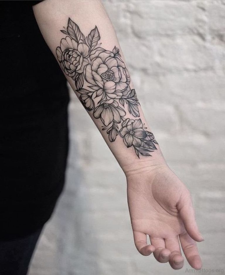 93 Best Flower Tattoos For Arm