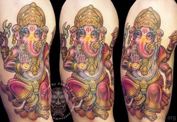 Good Looking Ganesha Tattoo 