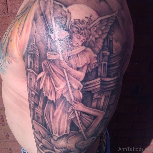 Good Looking Guardian Angel Tattoo Design