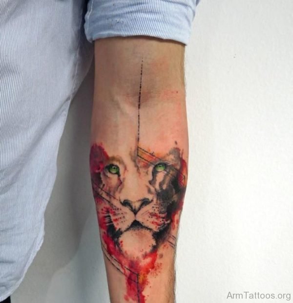 Good Looking Lion Tattoo