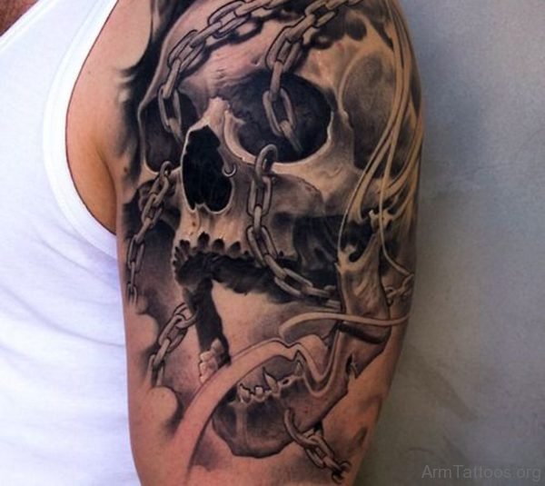 Good Looking Skull Tattoo