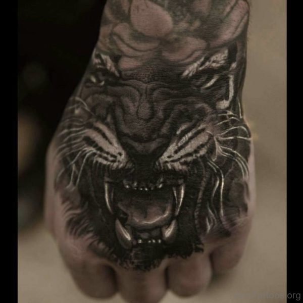 Good Tiger Tattoo On Hand