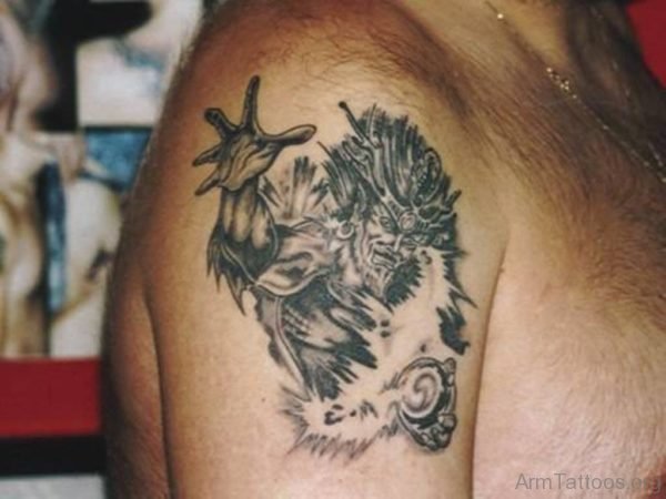 Good Warrior Tattoo On Shoulder