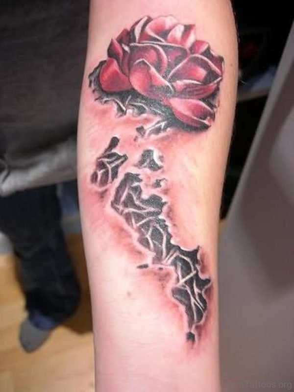 Gothoc Rose Tattoo