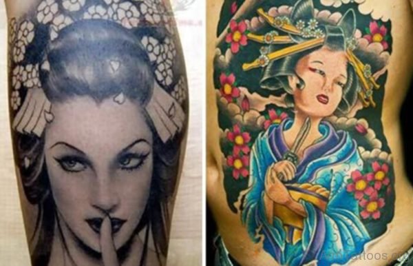 Graceful Geisha Tattoo