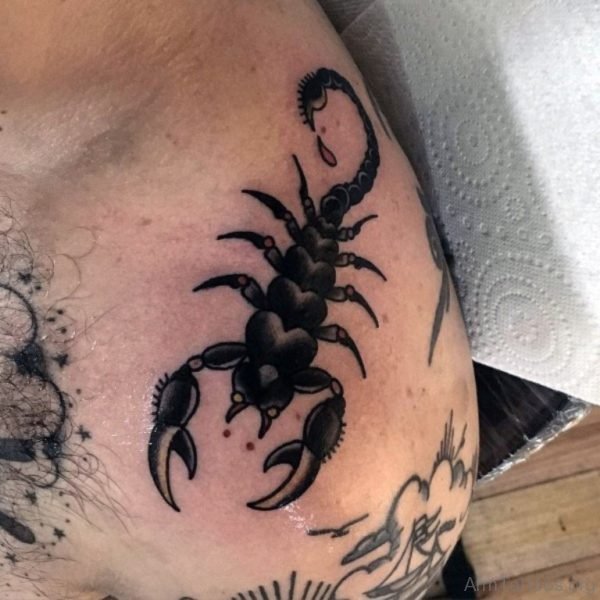 Graceful Scorpion Tattoo