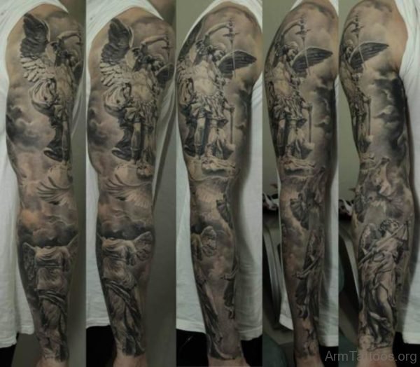 Great Angel Tattoo For Arm