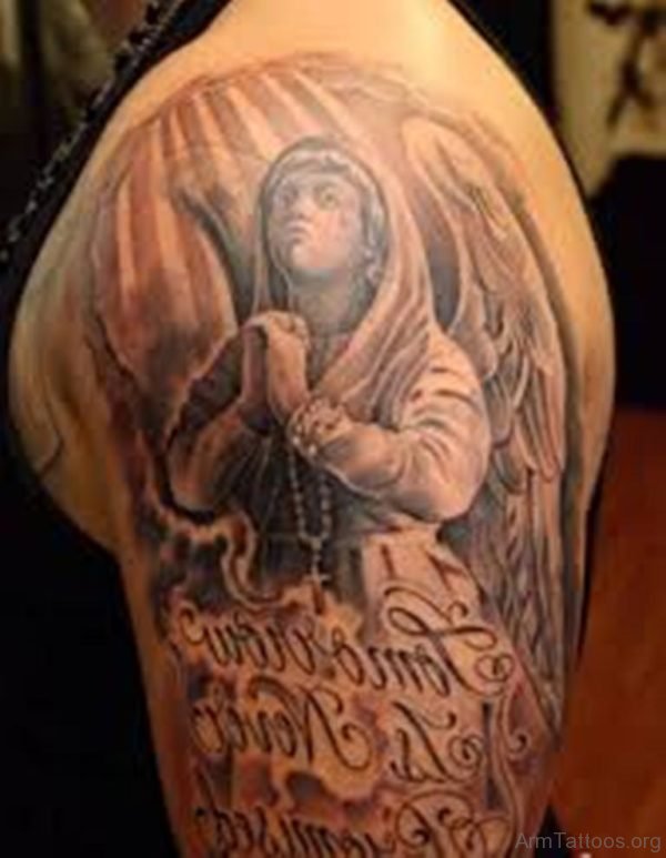 Great Guardian Angel Tattoo Design