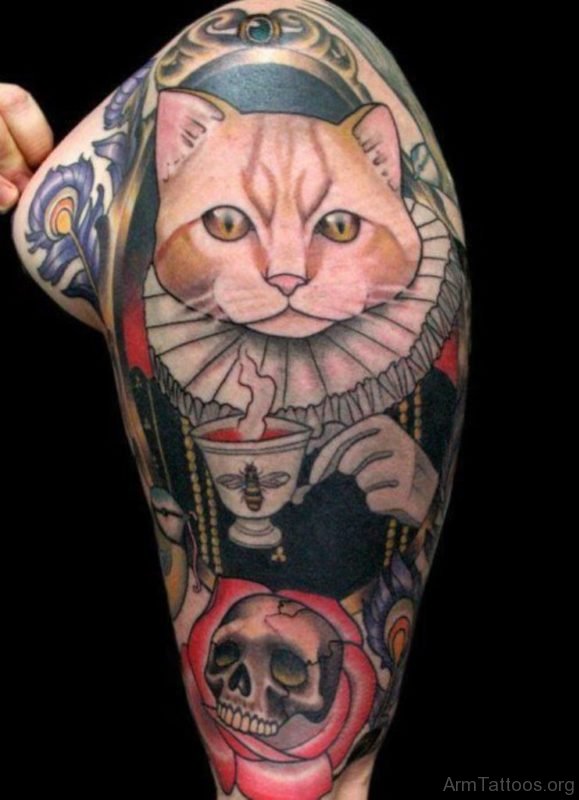 Great Looking Cat Tattoo