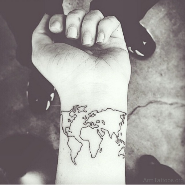 Great Map Tattoo