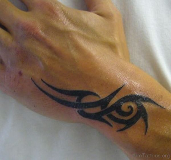 Great Tribal Tattoo On Hand