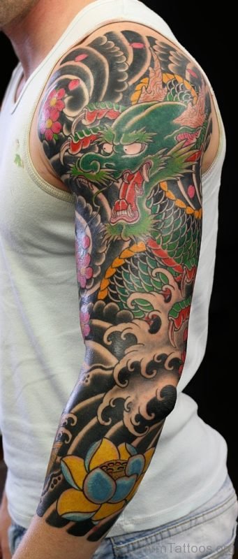 Green Dragon Tattoo 