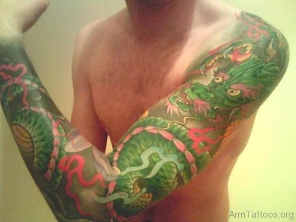 Green Dragon Tattoo design